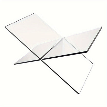 1pc, Newly Upgraded U-Shaped Book Holder, with a More Sturdy U-Shaped Design for Reading, Recipe Placement, Bible Reading, Etc. Acrylic Material Has a Transparent Effect, Simple And Convenient