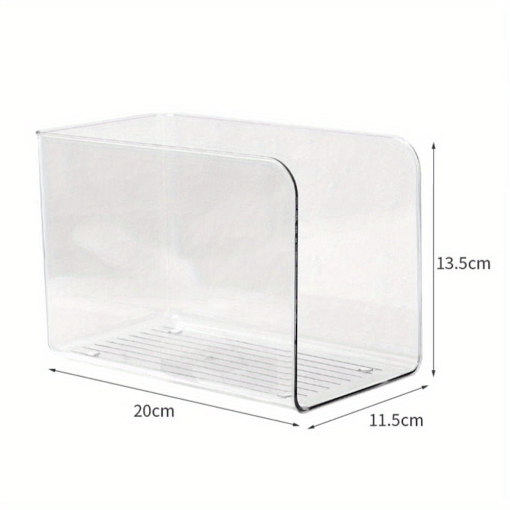 Premium Acrylic Book Stand 1pc Transparent U-Shaped Premium Acrylic Book Stand - Large Capacity Organizer with Non-Slip Base & Easy-Carry Handles - Perfect for Home Office, Space-Saving Design