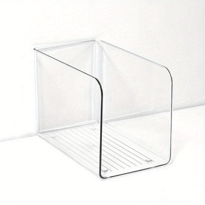 Premium Acrylic Book Stand 1pc Transparent U-Shaped Premium Acrylic Book Stand - Large Capacity Organizer with Non-Slip Base & Easy-Carry Handles - Perfect for Home Office, Space-Saving Design