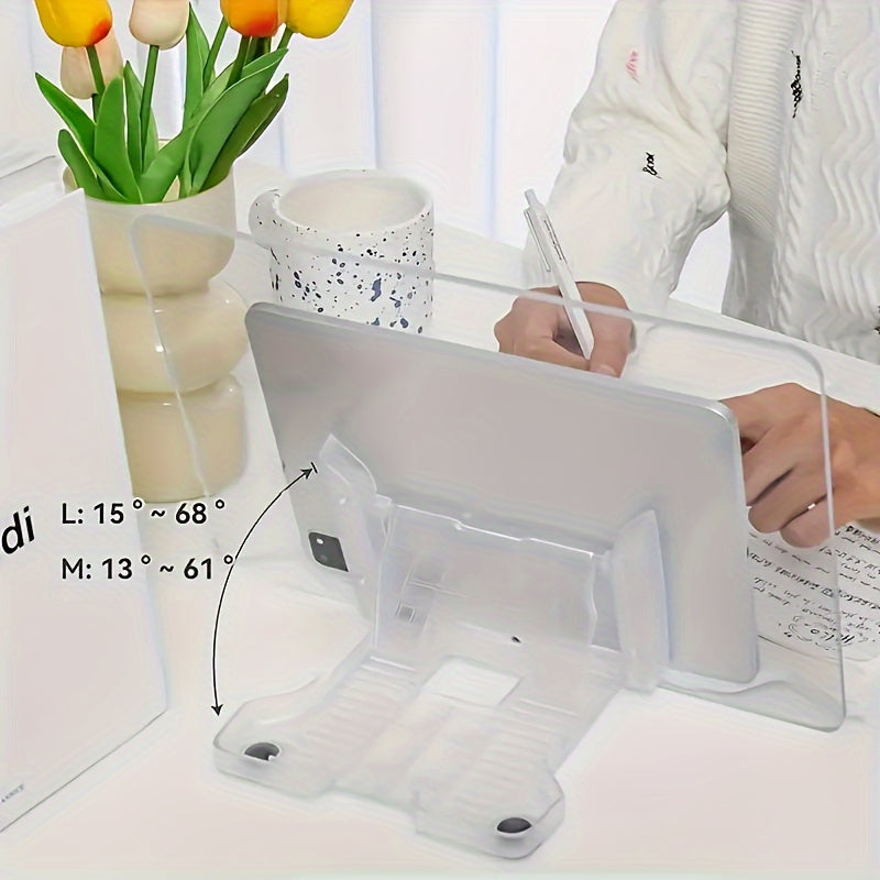 Multi-Functional Acrylic Reading Stand Acrylic Transparent Bookshelf - Multi-Functional Reading Stand for Students, Office Essentials, Lazy Artifact