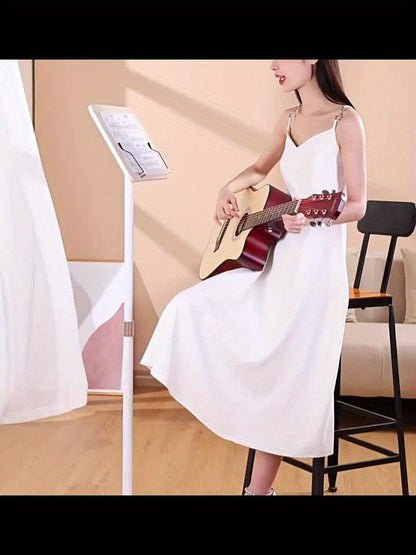 Floor-standing Reading Stand Standing Reading Stand Retractable Bookshelf Desktop Support Rod Picture Book Holder Fixed Book Flip Book Book Stand Piano Score