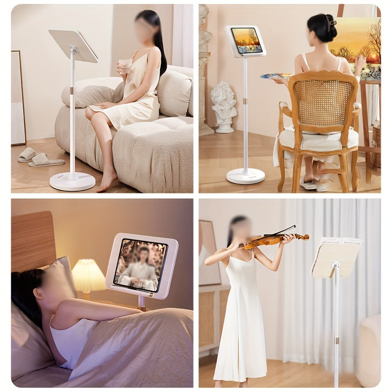 Floor-standing Reading Stand Standing Reading Stand Retractable Bookshelf Desktop Support Rod Picture Book Holder Fixed Book Flip Book Book Stand Piano Score