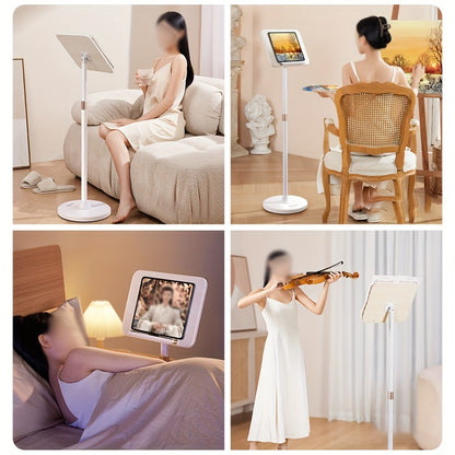 Floor-standing Reading Stand Standing Reading Stand Retractable Bookshelf Desktop Support Rod Picture Book Holder Fixed Book Flip Book Book Stand Piano Score