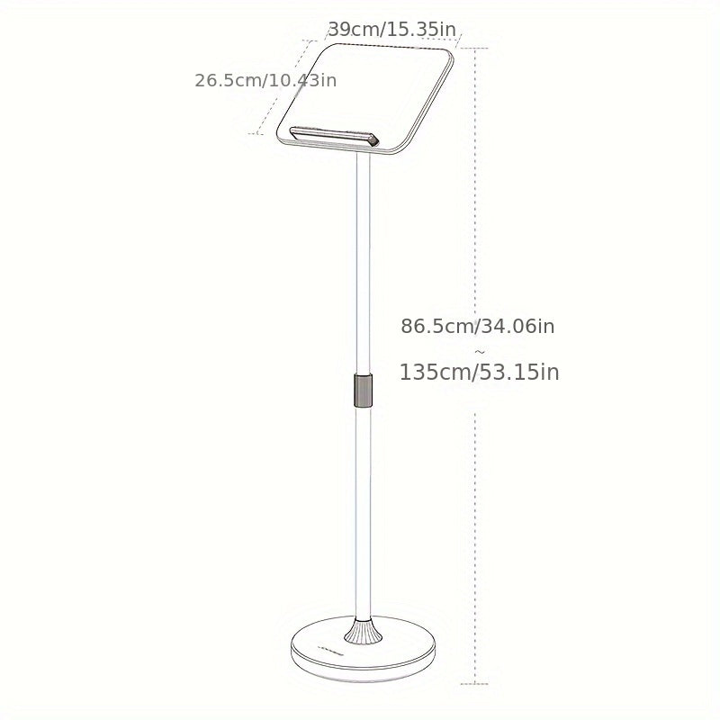 Floor-standing Reading Stand Standing Reading Stand Retractable Bookshelf Desktop Support Rod Picture Book Holder Fixed Book Flip Book Book Stand Piano Score