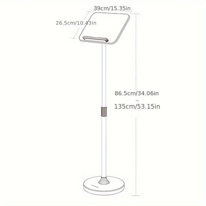 Floor-standing Reading Stand Standing Reading Stand Retractable Bookshelf Desktop Support Rod Picture Book Holder Fixed Book Flip Book Book Stand Piano Score