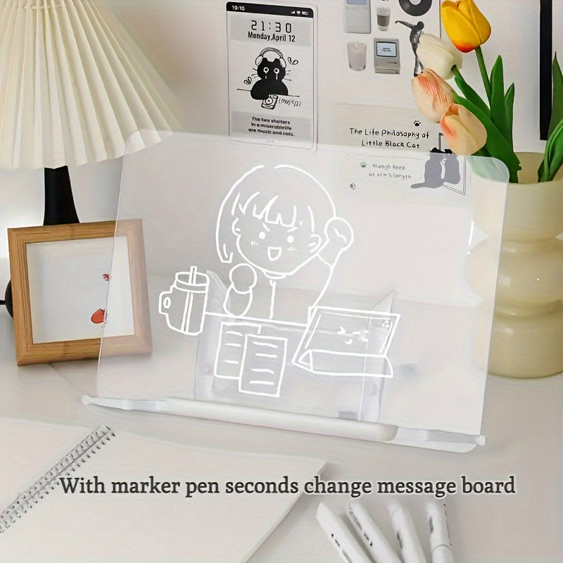 Multi-Functional Acrylic Reading Stand Acrylic Transparent Bookshelf - Multi-Functional Reading Stand for Students, Office Essentials, Lazy Artifact