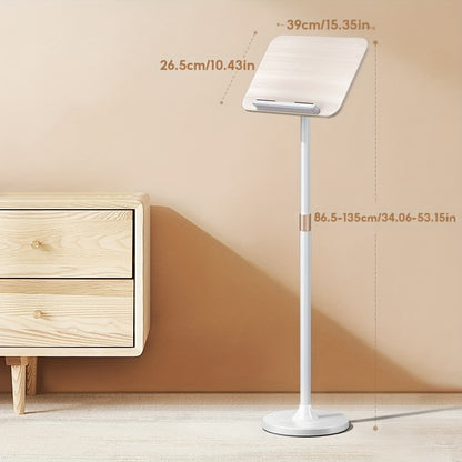 Floor-standing Reading Stand Standing Reading Stand Retractable Bookshelf Desktop Support Rod Picture Book Holder Fixed Book Flip Book Book Stand Piano Score
